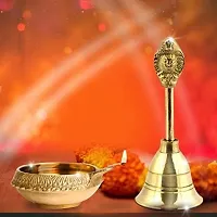 Deginer Brass Diya With Pooja Bell-thumb2