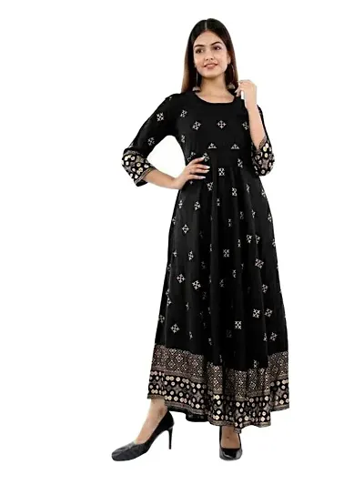 Hot Selling Rayon Ethnic Gowns 