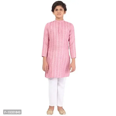 Stylish Fancy Cotton Rayon Kurta With Bottom Wear Set For Boys-thumb3