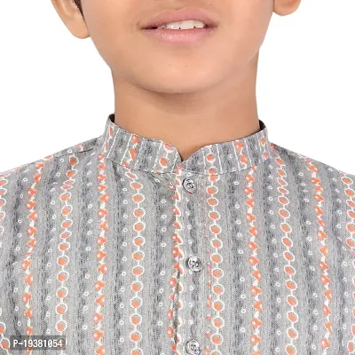 Stylish Fancy Cotton Rayon Kurta With Bottom Wear Set For Boys-thumb2