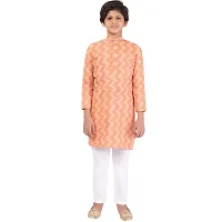 Stylish Fancy Cotton Rayon Kurta With Bottom Wear Set For Boys-thumb1