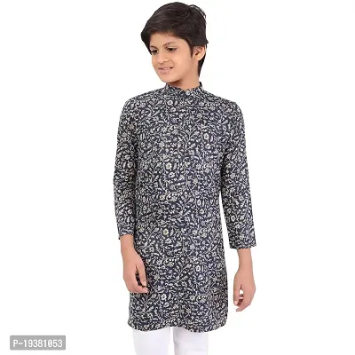 Stylish Fancy Cotton Rayon Kurta With Bottom Wear Set For Boys-thumb3