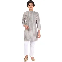 Stylish Fancy Cotton Rayon Kurta With Bottom Wear Set For Boys-thumb3