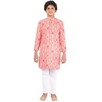 Stylish Fancy Cotton Rayon Kurta With Bottom Wear Set For Boys-thumb4