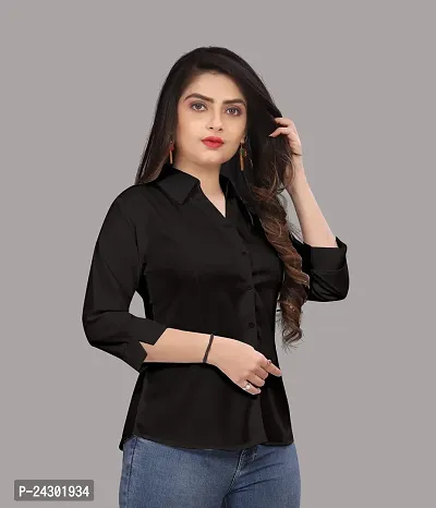 Stylish Women Georgette Casual Shirt-thumb0