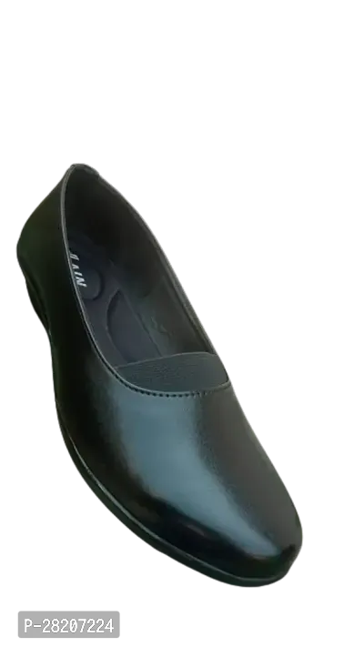 Comfortable Black Synthetic Shoes-thumb0