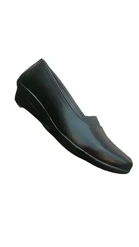 Comfortable Black Synthetic Shoes-thumb1