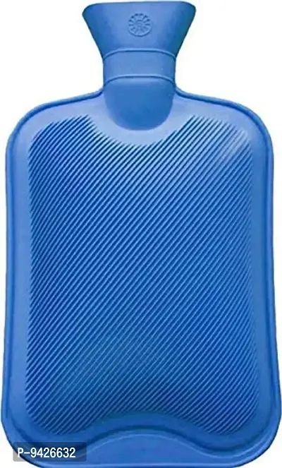 Diamond 2 L Large size THICK Rubber HOT WATER BOTTLE BAG WARM Relaxing Heat Cold Therapy Water Warm Bags-thumb2