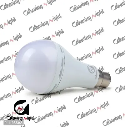 GLOWING 12W Rechargeable Emergency Inverter LED Bulb With 4 Hour Light-thumb3