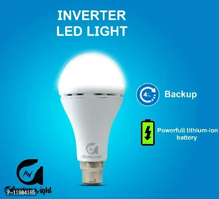 Glowing 12 watt rechargeable emergency inverter led bulb pack of 1-thumb3