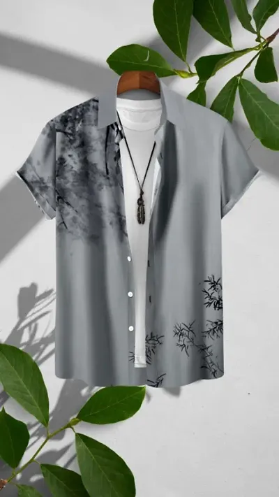 New Launched Rayon Short Sleeves Casual Shirt 
