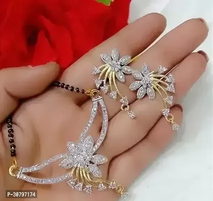 Designer Silver Alloy Jewellery Set For Women