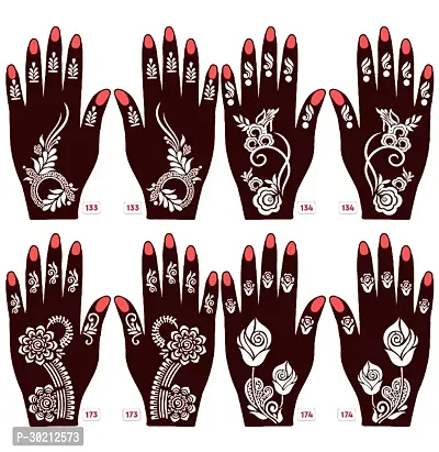 Beautiful Mehndi Stencils Stickers Pack Of 4 Pairs