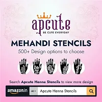 Apcute Stencil tattoo | Mehandi Stencils for Girls, women and Kids | Easy to use, Best Mehandi Design Stencil Sticker collections, Design no - Apcute - HB - 188-thumb4