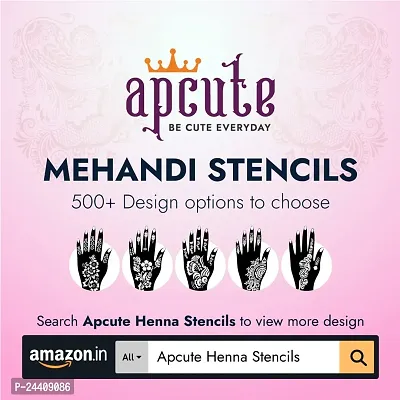 Apcute Stencil tattoo | Mehandi Stencils for Girls, women and Kids | Easy to use, Best Mehandi Design Stencil Sticker collections, Design no - Apcute - HB - 188-thumb5