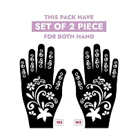 Apcute Stencil mehndi sticker | Mehandi Stencils for Girls, women and Kids | Easy to use, Best Mehandi Design Stencil Sticker collections, Design no - Apcute - HB - 193-thumb1