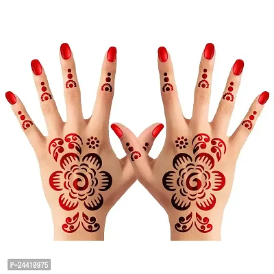 Apcute Tattoo designs | Mehandi Stencils for Girls, women and Kids | Easy to use, Best Mehandi Design Stencil Sticker collections, Design no - Apcute - HB - 201-thumb0