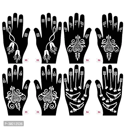 Beautiful Mehndi Stencils Stickers Pack Of 4 Pairs