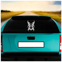 Dikoria Tattoo Design Car Sticker, car Stickers for Car Exterior, Glass, Wall, Window | White Color Standard Size (12x12 Inch) | Design-Tattoo Design Car Sticker White- D2-thumb1