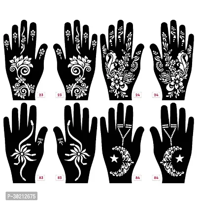 Beautiful Mehndi Stencils Stickers Pack Of 4 Pairs