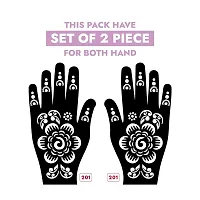 Apcute Tattoo designs | Mehandi Stencils for Girls, women and Kids | Easy to use, Best Mehandi Design Stencil Sticker collections, Design no - Apcute - HB - 201-thumb1