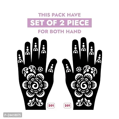 Apcute Tattoo designs | Mehandi Stencils for Girls, women and Kids | Easy to use, Best Mehandi Design Stencil Sticker collections, Design no - Apcute - HB - 201-thumb2