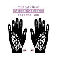 Apcute Mahndi stickers | Mehandi Stencils for Girls, women and Kids | Easy to use, Best Mehandi Design Stencil Sticker collections, Design no - Apcute - HB - 159-thumb1