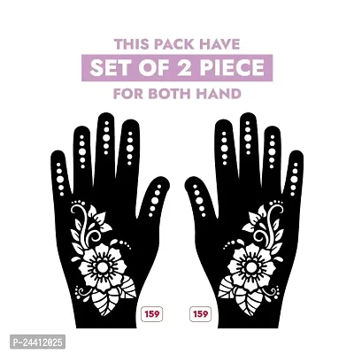 Apcute Mahndi stickers | Mehandi Stencils for Girls, women and Kids | Easy to use, Best Mehandi Design Stencil Sticker collections, Design no - Apcute - HB - 159-thumb2