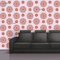 D?cor Wall Painting Stencil - Round Design for Wall | Best for Wall, Celling, Craft and More Size - 16x24 Inches Design No-DS-D17-thumb2