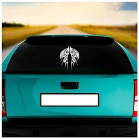 Dikoria Tattoo Design Car Sticker, car Stickers for Car Exterior, Glass, Wall, Window | White Color Standard Size (12x12 Inch) | Design-Tattoo Design Car Sticker White- D12-thumb1