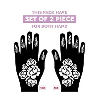 Apcute Stencil tattoo | Mehandi Stencils for Girls, women and Kids | Easy to use, Best Mehandi Design Stencil Sticker collections, Design no - Apcute - HB - 188-thumb1