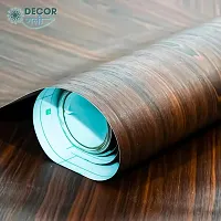 D?COR GALI Self Adhesive Dark WoodenTexture Waterproof Vinyl Wallpaper Stickers for Wooden Door, Wardrobe, Wall, PVC Wall Papers Design-2X12 Feet-thumb2