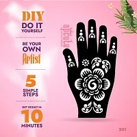 Apcute Tattoo designs | Mehandi Stencils for Girls, women and Kids | Easy to use, Best Mehandi Design Stencil Sticker collections, Design no - Apcute - HB - 201-thumb2