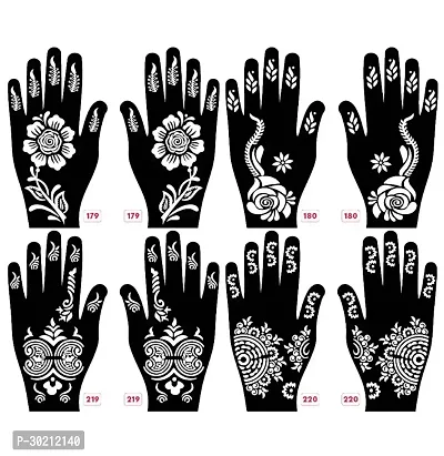 Beautiful Mehndi Stencils Stickers Pack Of 4 Pairs