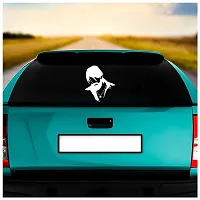 Dikoria Kgf Car Sticker, car Stickers for Car Exterior, Glass, Wall, Window | White Color Standard Size (12x12 Inch) | Design-Kgf Car Sticker White- D69-thumb1