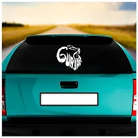 Dikoria Gujjar Car Sticker, car Stickers for Car Exterior, Glass, Wall, Window | White Color Standard Size (12x12 Inch) | Design-Gujjar Car Sticker White- D353-thumb1