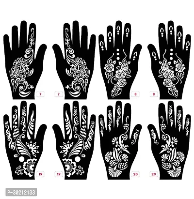 Beautiful Mehndi Stencils Stickers Pack Of 4 Pairs-thumb0