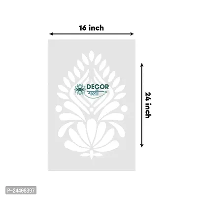 D?cor Gali Stencil Wall Paint Suitable for Room d?cor Size - 16x24 Inches Design No-DS-D6-thumb4