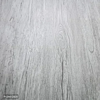 D?COR GALI Self Adhesive Gray WoodenTexture Waterproof Vinyl Wallpaper Stickers for Wooden Door, Wardrobe, Wall, PVC Wall Papers Design-2X8 Feet-thumb4