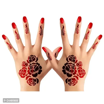 Apcute Stencil tattoo | Mehandi Stencils for Girls, women and Kids | Easy to use, Best Mehandi Design Stencil Sticker collections, Design no - Apcute - HB - 188