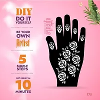 Apcute Stencil mehndi design for hands | Mehandi Stencils for Girls, women and Kids | Easy to use, Best Mehandi Design Stencil Sticker collections, Design no - Apcute - HB - 175-thumb2