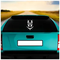 Dikoria Black Panther Car Sticker, car Stickers for Car Exterior, Glass, Wall, Window | White Color Standard Size (12x12 Inch) | Design-Black Panther Car Sticker White- D267-thumb1