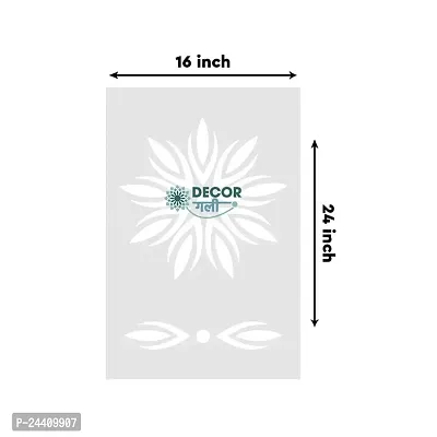 D?cor Gali Wall Stencil Designs for Painting Size - 16x24 Inches Design No-DS-D4-thumb4