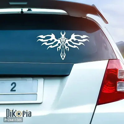 Dikoria Magic Sword Car Sticker, car Stickers for Car Exterior, Glass, Wall, Window | White Color Standard Size (12x12 Inch) | Design-Magic Sword Car Sticker White- D202