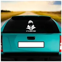 Dikoria Doctor Strange Car Sticker, car Stickers for Car Exterior, Glass, Wall, Window | White Color Standard Size (12x12 Inch) | Design-Doctor Strange Car Sticker White- D215-thumb1