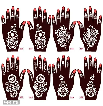 Beautiful Mehndi Stencils Stickers Pack Of 4 Pairs