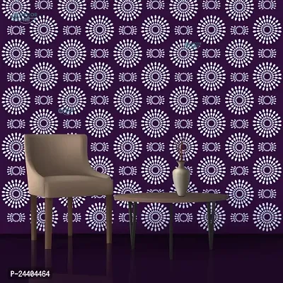D?cor Gali Round Floral Design with Small and Big Mandala Stencil Wall Painting Size - 16x24 Inches Design No-DS-D9