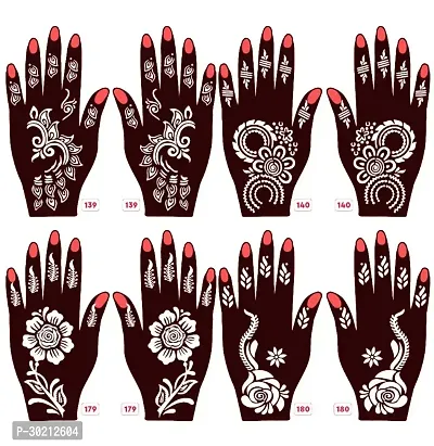 Beautiful Mehndi Stencils Stickers Pack Of 4 Pairs