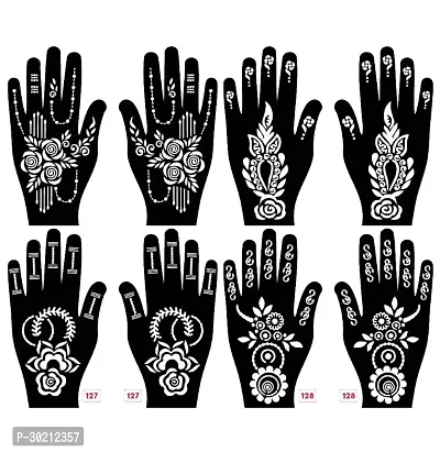 Beautiful Mehndi Stencils Stickers Pack Of 4 Pairs