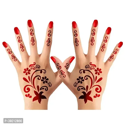 Apcute Stencil mehndi sticker | Mehandi Stencils for Girls, women and Kids | Easy to use, Best Mehandi Design Stencil Sticker collections, Design no - Apcute - HB - 193-thumb0